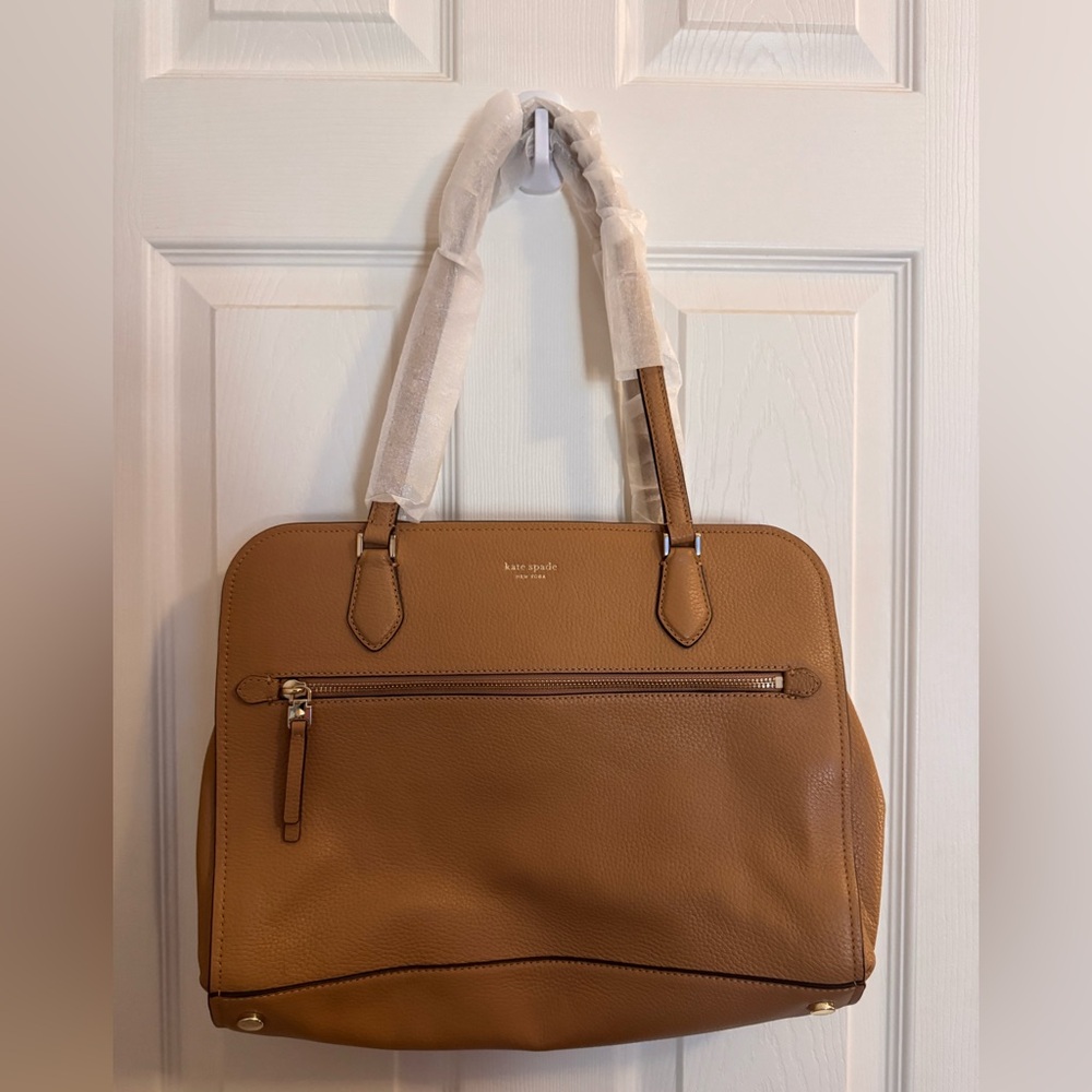 NWT Authentic Kate Spade Polly Tote in Rich Pecan - Picture 1 of 5
